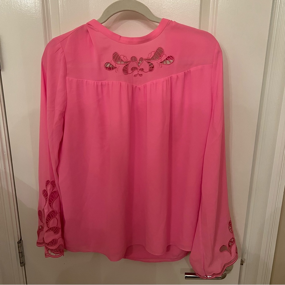 Lilly Pulitzer pink blouse size M